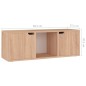 vidaXL TV-Schrank Sonoma-Eiche 88,5x27,5x30,5 cm Holzwerkstoff vidaXL TV-Schrank Sonoma-Eiche 88,5x27,5x30,5 cm Holzwerkstoff