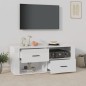 vidaXL TV-Schrank Hochglanz-Weiß 100x35x40 cm Holzwerkstoff vidaXL TV-Schrank Hochglanz-Weiß 100x35x40 cm Holzwerkstoff