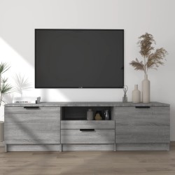 vidaXL TV-Schrank Grau Sonoma 140x35x40 cm Holzwerkstoff