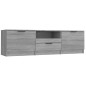 vidaXL TV-Schrank Grau Sonoma 140x35x40 cm Holzwerkstoff vidaXL TV-Schrank Grau Sonoma 140x35x40 cm Holzwerkstoff