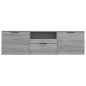 vidaXL TV-Schrank Grau Sonoma 140x35x40 cm Holzwerkstoff vidaXL TV-Schrank Grau Sonoma 140x35x40 cm Holzwerkstoff