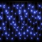 vidaXL Lichtervorhang LED Eiszapfen 10 m 400 LED Blau 8 Funktionen vidaXL Lichtervorhang LED Eiszapfen 10 m 400 LED Blau 8 Funktionen