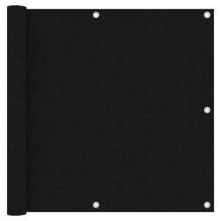 vidaXL Balkon-Sichtschutz Schwarz 90x500 cm Oxford-Gewebe