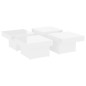 vidaXL Couchtisch Hochglanz-Weiß 90x90x28 cm Holzwerkstoff vidaXL Couchtisch Hochglanz-Weiß 90x90x28 cm Holzwerkstoff