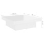 vidaXL Couchtisch Hochglanz-Weiß 90x90x28 cm Holzwerkstoff vidaXL Couchtisch Hochglanz-Weiß 90x90x28 cm Holzwerkstoff