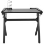 vidaXL Gaming-Schreibtisch mit LED und Y-Gestell Schwarz 90x60x75 cm vidaXL Gaming-Schreibtisch mit LED und Y-Gestell Schwarz 90x60x75 cm
