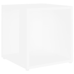 vidaXL Beistelltisch Weiß 33x33x34,5 cm Holzwerkstoff