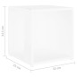 vidaXL Beistelltisch Weiß 33x33x34,5 cm Holzwerkstoff vidaXL Beistelltisch Weiß 33x33x34,5 cm Holzwerkstoff