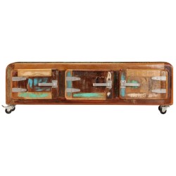 vidaXL TV-Schrank 120x30x37 cm Altholz Massiv