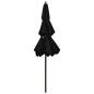 vidaXL Sonnenschirm mit Aluminium-Mast 3-lagig Schwarz 2,5 m vidaXL Sonnenschirm mit Aluminium-Mast 3-lagig Schwarz 2,5 m