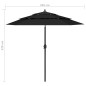 vidaXL Sonnenschirm mit Aluminium-Mast 3-lagig Schwarz 2,5 m vidaXL Sonnenschirm mit Aluminium-Mast 3-lagig Schwarz 2,5 m