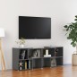 vidaXL TV-Schrank Hochglanz-Grau 104x30x52cm Holzwerkstoff vidaXL TV-Schrank Hochglanz-Grau 104x30x52cm Holzwerkstoff