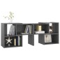 vidaXL TV-Schrank Hochglanz-Grau 104x30x52cm Holzwerkstoff vidaXL TV-Schrank Hochglanz-Grau 104x30x52cm Holzwerkstoff