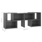 vidaXL TV-Schrank Hochglanz-Grau 104x30x52cm Holzwerkstoff vidaXL TV-Schrank Hochglanz-Grau 104x30x52cm Holzwerkstoff