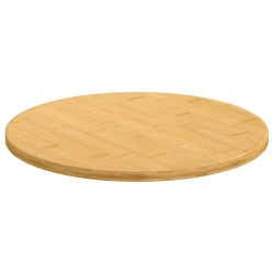 vidaXL Tischplatte Ø50x1,5 cm Bambus