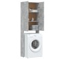 vidaXL Waschmaschinenschrank Betongrau 64x25,5x190 cm vidaXL Waschmaschinenschrank Betongrau 64x25,5x190 cm