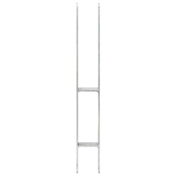 vidaXL Pfostenträger 6 Stk. Silbern 7×6×60 cm Verzinkter Stahl