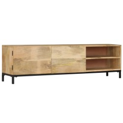 vidaXL TV-Schrank 145 x 30 x 41 cm Mango-Massivholz