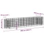 vidaXL Gabionen-Hochbeet Verzinktes Eisen 260x50x50 cm vidaXL Gabionen-Hochbeet Verzinktes Eisen 260x50x50 cm