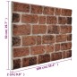 vidaXL 3D-Wandpaneele 10 Stk. Dunkelbraun Backstein-Optik EPS vidaXL 3D-Wandpaneele 10 Stk. Dunkelbraun Backstein-Optik EPS