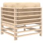vidaXL Ecksofa mit Kissen Massivholz Kiefer vidaXL Ecksofa mit Kissen Massivholz Kiefer