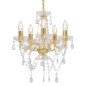 vidaXL Kronleuchter mit Perlen Golden Rund 5×E14 vidaXL Kronleuchter mit Perlen Golden Rund 5×E14