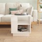 vidaXL Couchtisch Hochglanz-Weiß 40x40x43 cm Holzwerkstoff vidaXL Couchtisch Hochglanz-Weiß 40x40x43 cm Holzwerkstoff