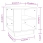 vidaXL Couchtisch Hochglanz-Weiß 40x40x43 cm Holzwerkstoff vidaXL Couchtisch Hochglanz-Weiß 40x40x43 cm Holzwerkstoff