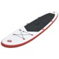 vidaXL Stand Up Paddle Surfboard SUP Aufblasbar Rot und Weiß vidaXL Stand Up Paddle Surfboard SUP Aufblasbar Rot und Weiß