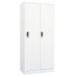 vidaXL Kleiderschrank Weiß 80x50x180 cm Stahl vidaXL Kleiderschrank Weiß 80x50x180 cm Stahl