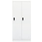 vidaXL Kleiderschrank Weiß 80x50x180 cm Stahl vidaXL Kleiderschrank Weiß 80x50x180 cm Stahl