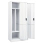 vidaXL Kleiderschrank Weiß 80x50x180 cm Stahl vidaXL Kleiderschrank Weiß 80x50x180 cm Stahl