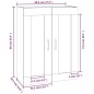 vidaXL Hängeschrank Sonoma-Eiche 69,5x32,5x90 cm vidaXL Hängeschrank Sonoma-Eiche 69,5x32,5x90 cm