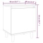 vidaXL Nachttisch mit Massivholz-Beinen Braun Eichen-Optik 40x30x50cm vidaXL Nachttisch mit Massivholz-Beinen Braun Eichen-Optik 40x30x50cm