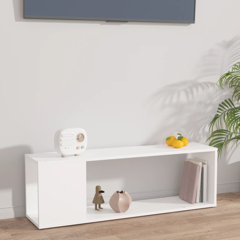 vidaXL TV-Schrank Weiß 100x24x32 cm Holzwerkstoff vidaXL TV-Schrank Weiß 100x24x32 cm Holzwerkstoff