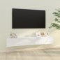 vidaXL TV-Wandschränke 2 Stk. Hochglanz-Weiß 100x30x30cm Holzwerkstoff vidaXL TV-Wandschränke 2 Stk. Hochglanz-Weiß 100x30x30cm Holzwerkstoff