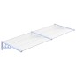 vidaXL Türvordach Grau und Transparent 239x90 cm Polycarbonat vidaXL Türvordach Grau und Transparent 239x90 cm Polycarbonat