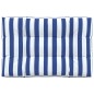 Palettenkissen Blau Weiß Gestreift 120x80x12 cm Stoff Palettenkissen Blau Weiß Gestreift 120x80x12 cm Stoff