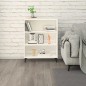 vidaXL Sideboard Hochglanz-Weiß 69,5x32,5x90 cm Holzwerkstoff vidaXL Sideboard Hochglanz-Weiß 69,5x32,5x90 cm Holzwerkstoff