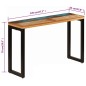 vidaXL Konsolentisch 120x35x76 cm Stahl und Altholz vidaXL Konsolentisch 120x35x76 cm Stahl und Altholz