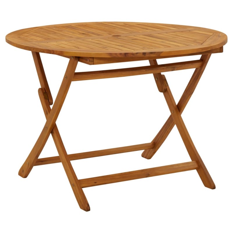 vidaXL Klappbarer Gartentisch 110 cm Massivholz Akazie vidaXL Klappbarer Gartentisch 110 cm Massivholz Akazie