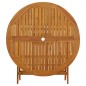 vidaXL Klappbarer Gartentisch 110 cm Massivholz Akazie vidaXL Klappbarer Gartentisch 110 cm Massivholz Akazie