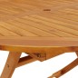 vidaXL Klappbarer Gartentisch 110 cm Massivholz Akazie vidaXL Klappbarer Gartentisch 110 cm Massivholz Akazie