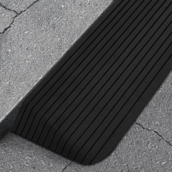 vidaXL Schwellenrampe 110x41x5 cm Gummi