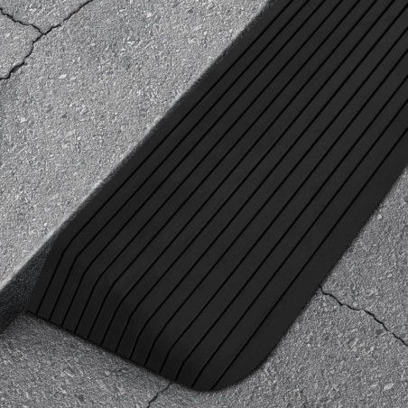 vidaXL Schwellenrampe 110x41x5 cm Gummi
