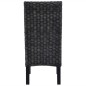 vidaXL Esszimmerstühle 2 Stk. Schwarz Kubu Rattan und Mango Holz vidaXL Esszimmerstühle 2 Stk. Schwarz Kubu Rattan und Mango Holz