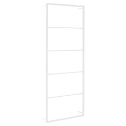 vidaXL Handtuchständer Weiß 45x10x115 cm Stahl