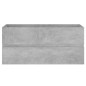 vidaXL Waschbeckenunterschrank Betongrau 100x38,5x45 cm Holzwerkstoff vidaXL Waschbeckenunterschrank Betongrau 100x38,5x45 cm Holzwerkstoff