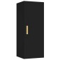 vidaXL Wandschrank Schwarz 34,5x34x90 cm Holzwerkstoff vidaXL Wandschrank Schwarz 34,5x34x90 cm Holzwerkstoff