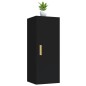 vidaXL Wandschrank Schwarz 34,5x34x90 cm Holzwerkstoff vidaXL Wandschrank Schwarz 34,5x34x90 cm Holzwerkstoff